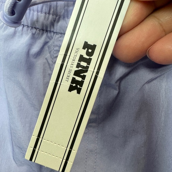 PINK Victoria's Secret Satin Parachute Cargo Pants Lavender - Picture 8 of 15